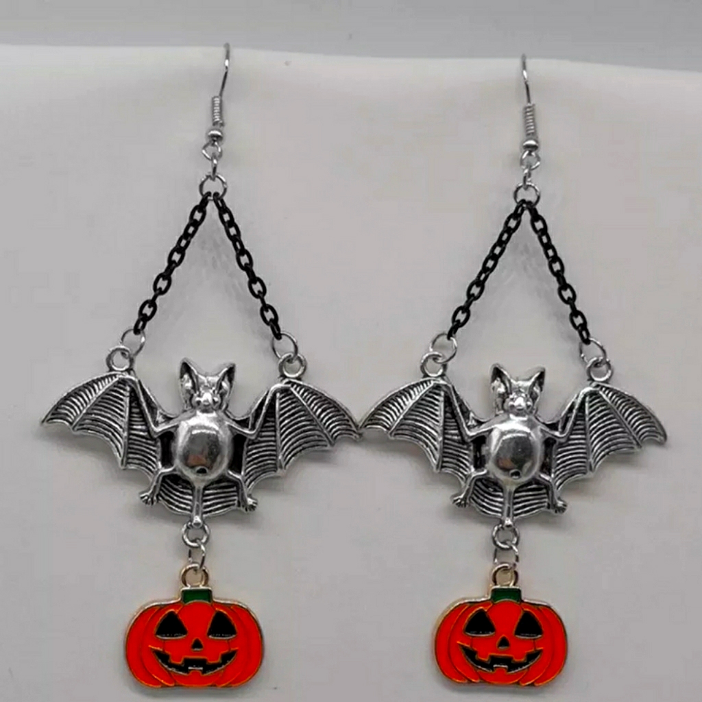 Wicked Bat Earrings Tarot Witchy Wings